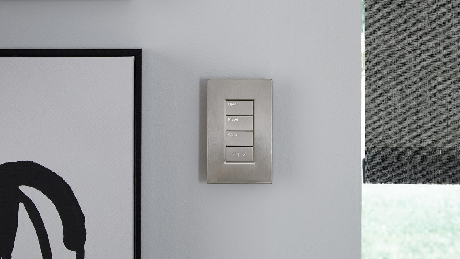 Four Button Lutron Homeworks Light Switch